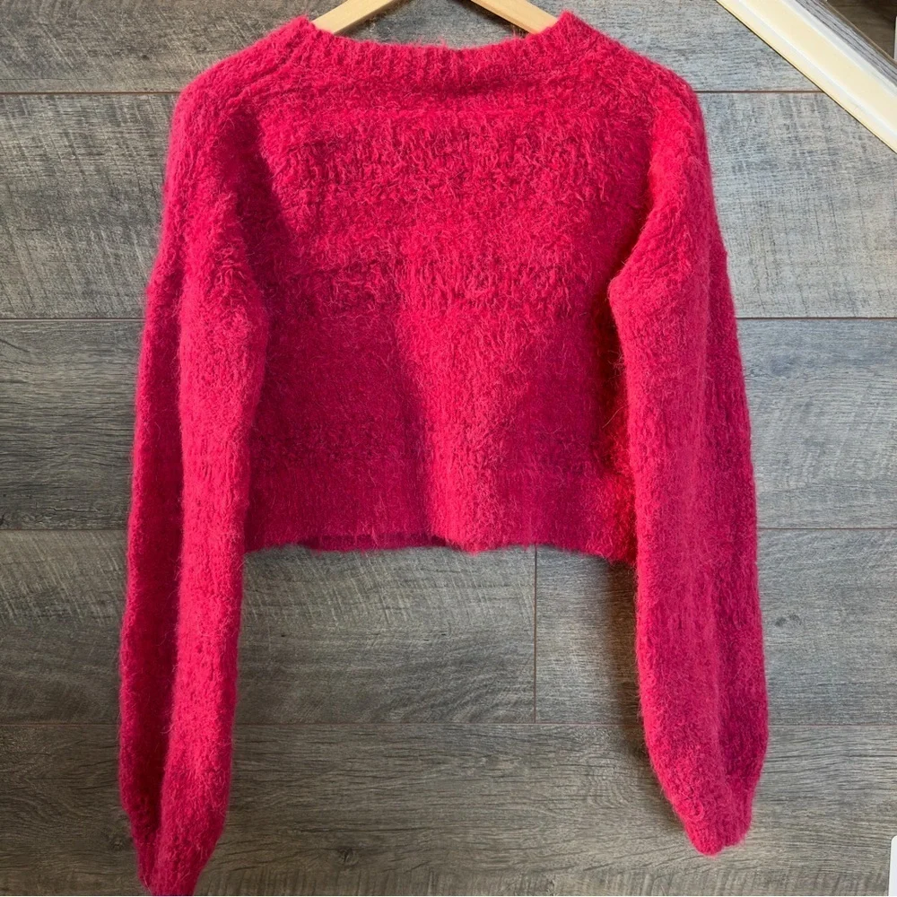 JOIE Blanche Crew Neck Knit Sweater in Red - Picture 5 of 6